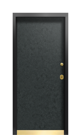 Дверь TermoPlus Ral 9005 Чёрный гранит 782