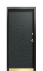 Дверь Termo Ral 9005  Чёрный гранит 782 вид внутри