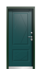 Дверь Termo Patina Зелёное Сукно 908 вид внутри