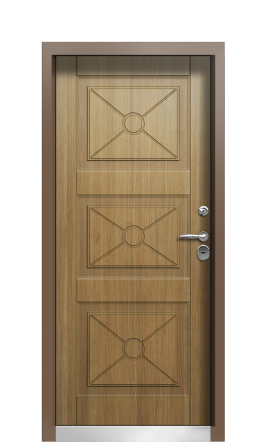 Дверь TermoPlus Ral 8017 Дуб 59