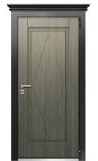 Дверь TermoWood Ral 9005 Серый Кварц 656 вид снаружи