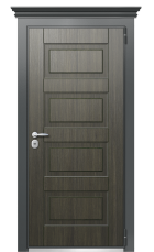 Дверь TermoWood Ral 7043 Венге 648 вид снаружи