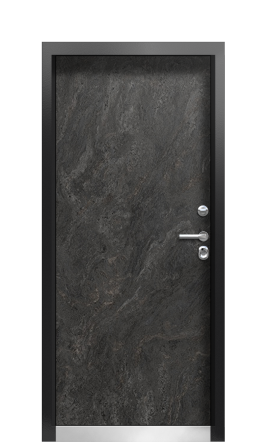 Дверь TermoWood Ral 9005 Тёмный Мрамор 653