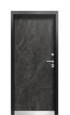 Дверь Termo Ral 9005 Тёмный Мрамор 653 вид внутри