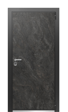 Дверь TermoWood Vesivo Тёмный мрамор 434 вид снаружи