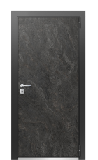 Дверь TermoWood Vesivo Тёмный мрамор 435 вид снаружи