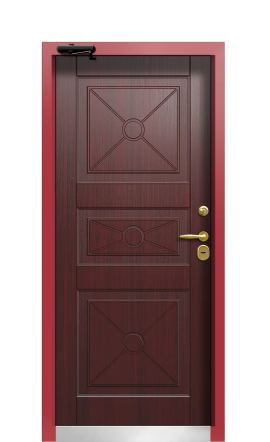 Дверь TermoWood Ral 9005 Венге 444