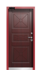 Дверь Termo Ral 9005 Венге 443 вид внутри