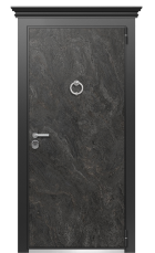 Дверь TermoWood Vesivo Тёмный мрамор 433 вид снаружи