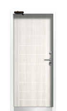 Дверь Termo Ral 5005 ТЁмно-синяя 587 вид внутри