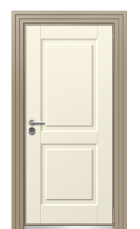 Дверь TermoWood Ral 1019 Слоновая Кость 599 вид снаружи