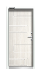 Дверь Termo Ral 9003 Белая эмаль 515 вид внутри