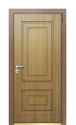 Дверь TermoWood Ral 8025 Дуб Светлый 441