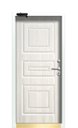 Дверь TermoWood Ral 8025 Дуб Светлый 441