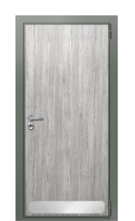 Дверь TermoWood Ral 7009 Лен графит 1168