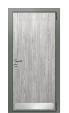 Дверь TermoWood Ral 7009 Лен графит 1168 вид снаружи