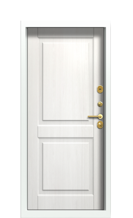 ДверьTermoWood Дуб, Белое дерево вид внутри