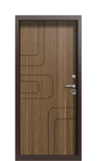 Дверь Termo Tobacco Тик 240 вид внутри