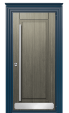 Дверь TermoWood Woodline Тёмно-синий, Del Mare вид снаружи