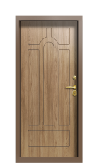 Дверь Termo Ral 8025 Грецкий орех 1378 вид внутри