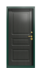 Дверь Termo Ral 6005 Графитовое дерево 1474 вид внутри