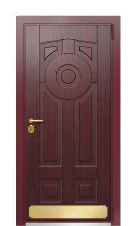 Дверь TermoWood Ral 3005 Тёмно Красный 554