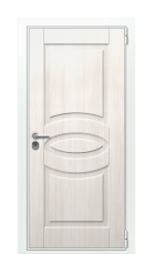 Дверь TermoWood Ral 9003 Слоновая кость 1160 вид снаружи