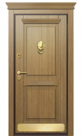 ДверьTermoWood Дуб, Белое дерево вид снаружи