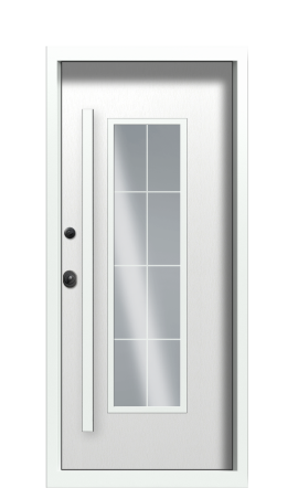 ДверьTermoPlus Vesuvio, Милк со стеклом вид внутри