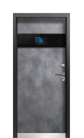 Входная дверь TermoPlus RAL 9005, Terma Лунный камень