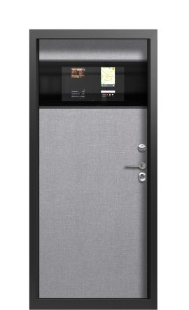 Входная дверь TermoWood Terma Белый мрамор, Terma Лен Маренго