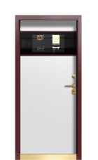 Дверь Termo RAL 3005, Termo Белый глянец вид внутри