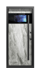 Дверь Termo Collori RAL 7009, Terma Белый мрамор вид внутри