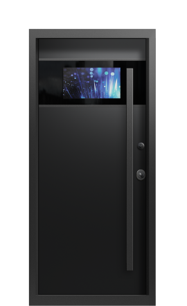 Входная дверь TermoWood Terma Черный мрамор, Collori RAL 9005