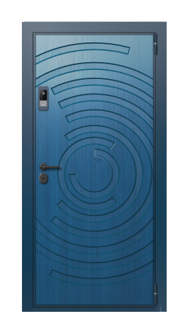 Входная дверь TermoWood Woodline Темно-синий, Terma Дуб винтаж