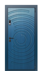 Дверь TermoWood Woodline Темно-синий, Terma Дуб винтаж вид снаружи