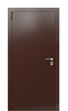 Дверь TermoPlus Decoline Premium Бетон светлый D001 Bronze левая 950 вид снаружи