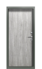 Дверь Termo Ral 7009 Морадо Серебристый 861 вид внутри