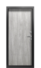 Дверь Termo Ral 9005 Морадо сереберистый 860 вид внутри