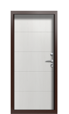 Дверь TermoPlus Decoline light белое дерево bronze F014