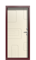 Дверь Termo Ral 3005 Слоновая кость 1011 вид внутри