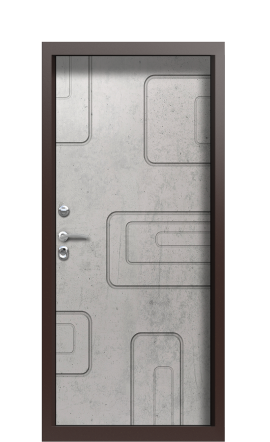 Дверь TermoWood Decoline Бетон темный D002 Бетон светлый D001 Tobacco левая 950