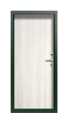 Дверь Termo Patina Белая эмаль 1375 вид внутри