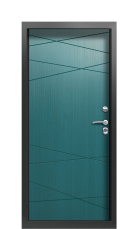 Дверь Termo Patina Морская волна 1441 вид внутри
