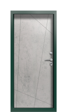 Дверь Termo Ral 6005 Бетон Светлый 685 вид внутри