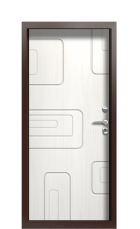 Дверь Termo Bronze Белое дерево 700 вид внутри