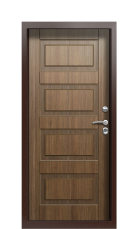 Дверь Termo Woodline тик F011 вид внутри