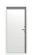 Дверь Termo Ral 9005 Милк 695 вид внутри