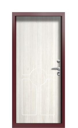 Дверь TermoPlus Ral 3005 Белая эмаль 1452