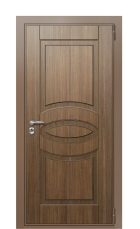 Дверь TermoWood Ral 8025 Палисандр 1083 вид снаружи